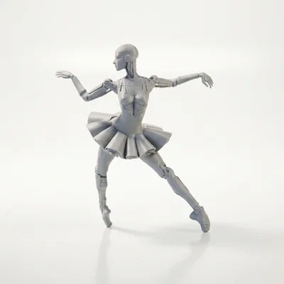 Mô hình Robot Ballerina – Nữ vũ công người máy 3D printable