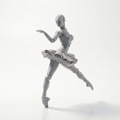 Mô hình Robot Ballerina – Nữ vũ công người máy 3D printable