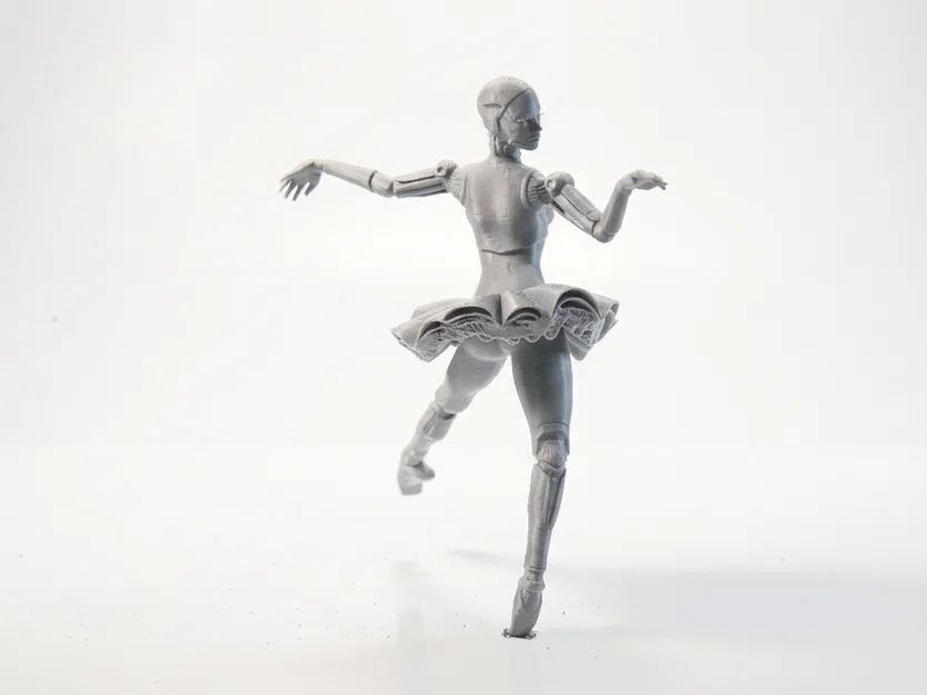 Mô hình Robot Ballerina – Nữ vũ công người máy 3D printable - Image 3