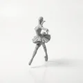 Mô hình Robot Ballerina – Nữ vũ công người máy 3D printable - Thumbnail 4
