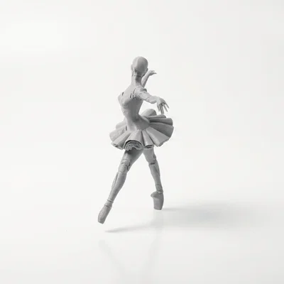 Mô hình Robot Ballerina – Nữ vũ công người máy 3D printable