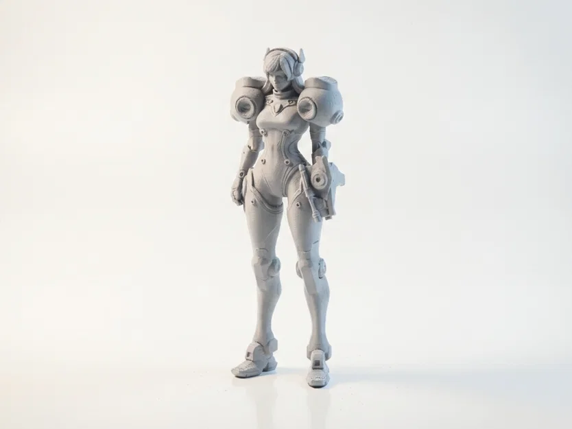 Tượng Bán Thân Nữ Robot Robogirl - Mẫu In 3D - Image 1