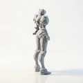 Tượng Bán Thân Nữ Robot Robogirl - Mẫu In 3D - Thumbnail 3