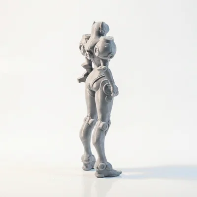 Tượng Bán Thân Nữ Robot Robogirl - Mẫu In 3D