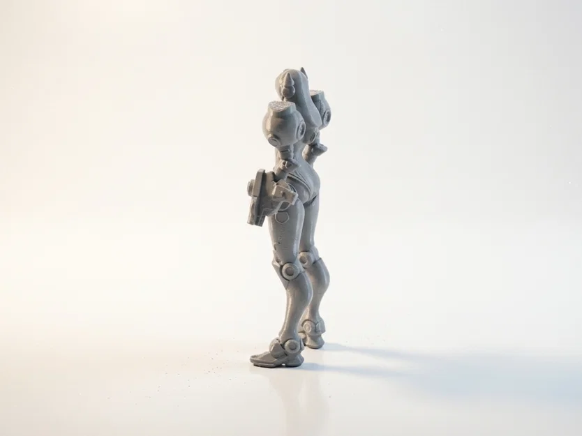 Tượng Bán Thân Nữ Robot Robogirl - Mẫu In 3D - Image 4