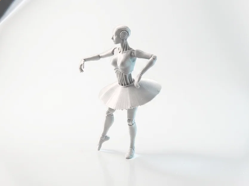 Mô hình Robot Ballerina - Tượng nữ vũ công 3D - Image 1