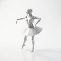 Mô hình Robot Ballerina - Tượng nữ vũ công 3D - Thumbnail 1