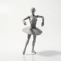 Mô hình Robot Ballerina - Tượng nữ vũ công 3D - Thumbnail 2