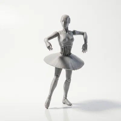Mô hình Robot Ballerina - Tượng nữ vũ công 3D