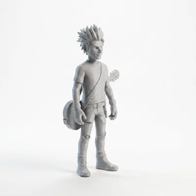 Mô hình nhân vật nữ Rocker in 3D