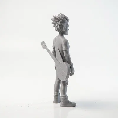 Mô hình nhân vật nữ Rocker in 3D