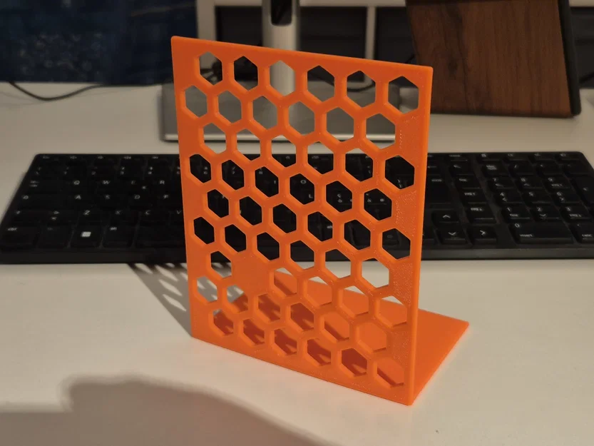 Chặn Sách Thiết Kế Tổ Ong Tối Giản (Minimalist Hex Design) - Image 1