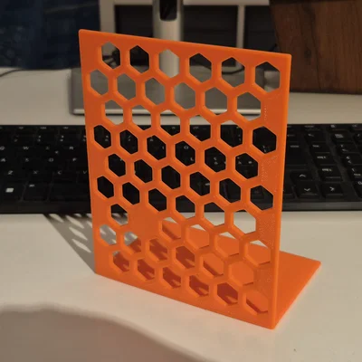 Chặn Sách Thiết Kế Tổ Ong Tối Giản (Minimalist Hex Design)