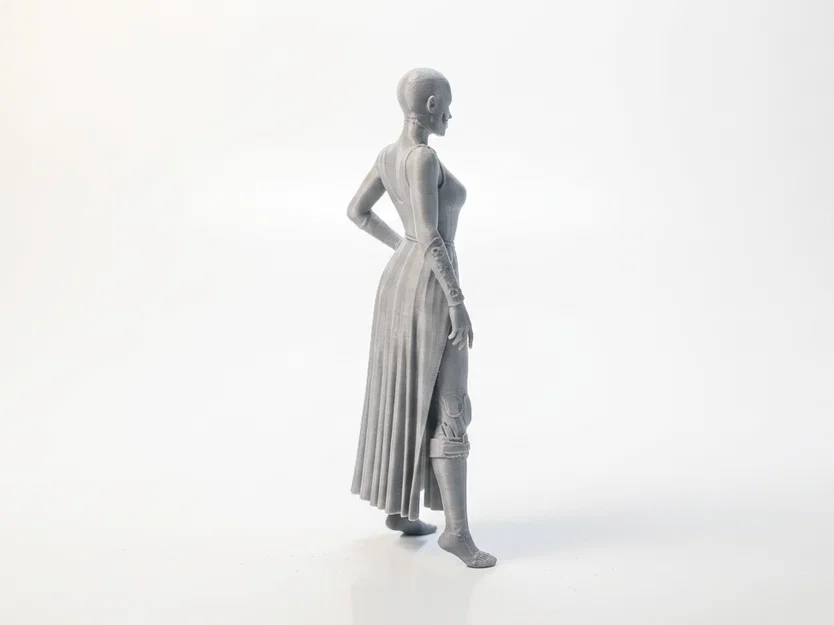 Mô hình 3D Robot Lady - Tượng Android Nữ in 3D - Image 3