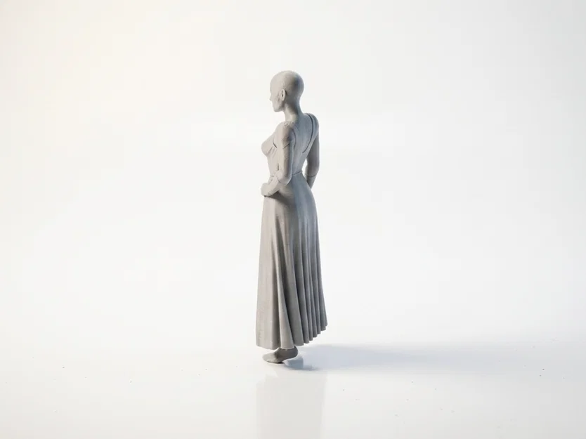 Mô hình 3D Robot Lady - Tượng Android Nữ in 3D - Image 4