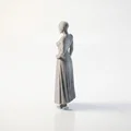 Mô hình 3D Robot Lady - Tượng Android Nữ in 3D - Thumbnail 4