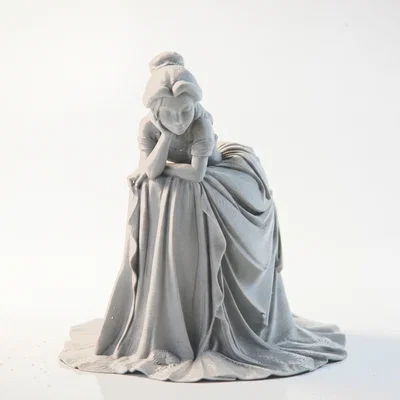 Mô hình 3D nàng công chúa u buồn - Sad Princess Figurine