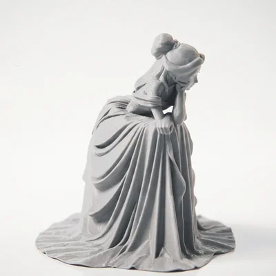 Mô hình 3D nàng công chúa u buồn - Sad Princess Figurine
