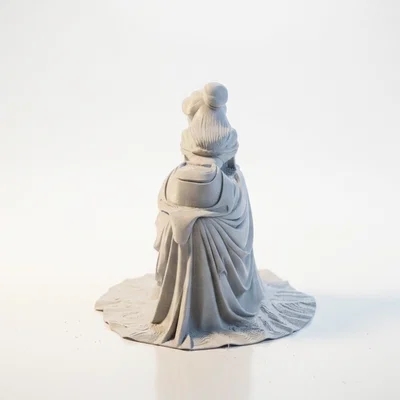 Mô hình 3D nàng công chúa u buồn - Sad Princess Figurine