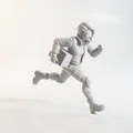 Mô hình 3D Cô gái giao hàng đang chạy - Tượng nữ đầy cá tính - Thumbnail 1