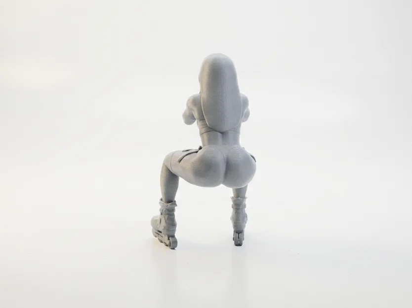 Mô hình 3D Nữ vận động viên trượt patin Rollerblade - Image 4