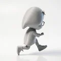Mô hình 3D cô gái đang chạy - Tượng nhân vật nữ đầy năng động - Thumbnail 3