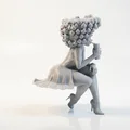 Mô hình 3D Tượng Quý Cô Cầm Ly Cocktail Sang Trọng - Thumbnail 3