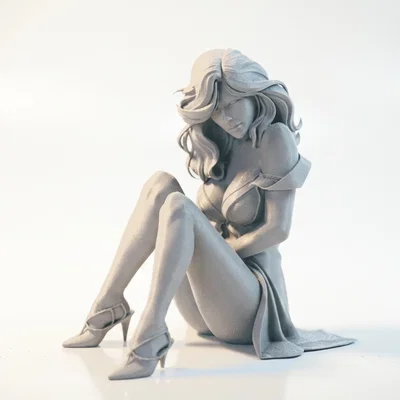 Mô hình tượng nữ nhân vật Sat Babe 3D Printable