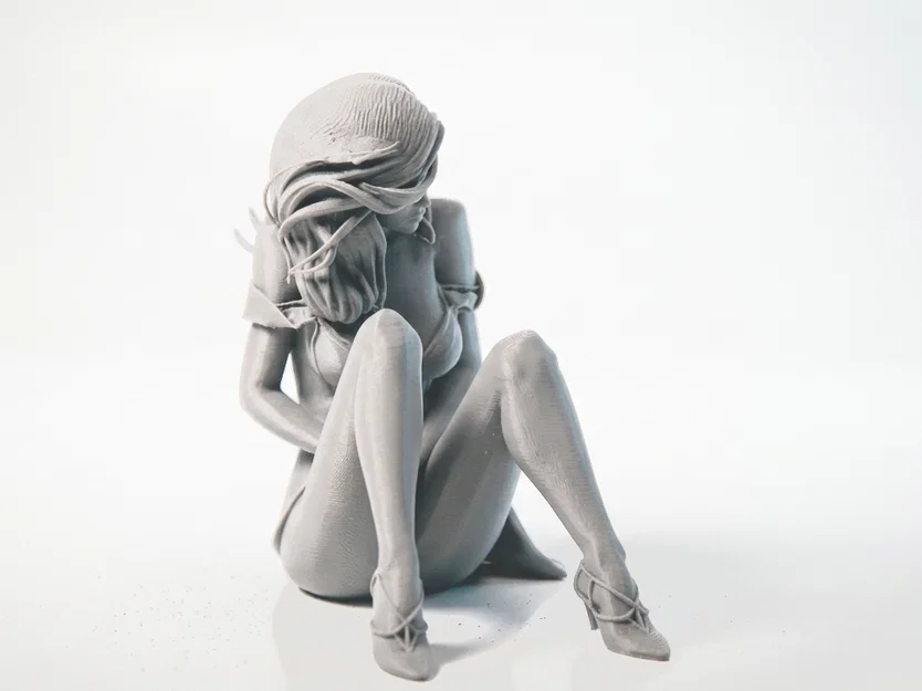 Mô hình tượng nữ nhân vật Sat Babe 3D Printable - Image 3