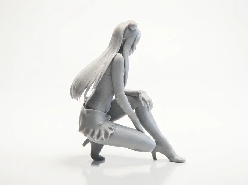 Mô hình tượng nữ nhân tư thế ngồi tinh tế - In 3D dễ dàng - Image 3