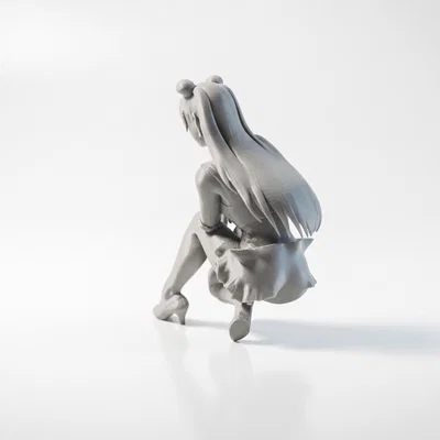 Mô hình tượng nữ nhân tư thế ngồi tinh tế - In 3D dễ dàng