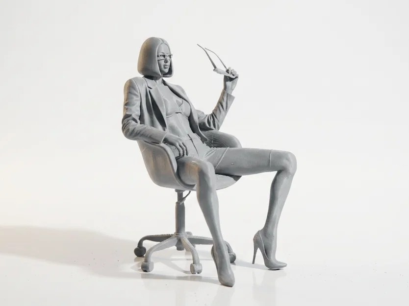 Mô hình Nữ Doanh Nhân 3D Printable trang trí bàn làm việc - Image 2