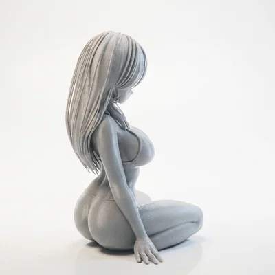 Mô hình 3D tượng cô nàng mặc bikini (Sat Bikini Babe) để in ấn
