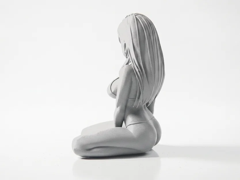 Mô hình 3D tượng cô nàng mặc bikini (Sat Bikini Babe) để in ấn - Image 4