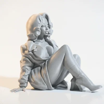 Tượng Nữ Ngồi Nghệ Thuật - Mẫu In 3D Sắc Sảo