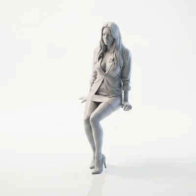 Mô hình 3D tượng quý cô trùm đầu bí ẩn