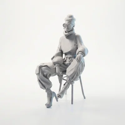 Mô hình 3D nhân vật nữ Sat Cool Lady thanh lịch