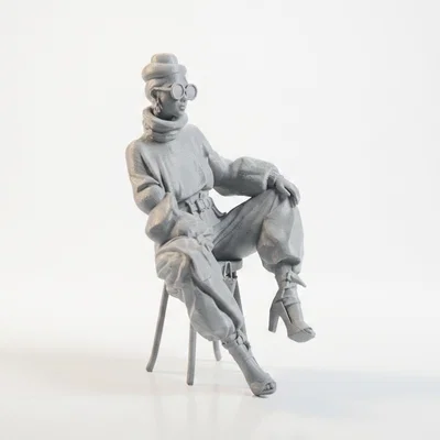 Mô hình 3D nhân vật nữ Sat Cool Lady thanh lịch