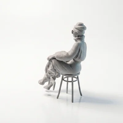 Mô hình 3D nhân vật nữ Sat Cool Lady thanh lịch