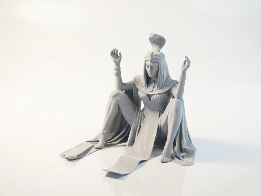 Mô hình in 3D nàng công chúa Ai Cập ngồi (Sat Egyptian Princess Figurine) - Image 1