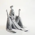 Mô hình in 3D nàng công chúa Ai Cập ngồi (Sat Egyptian Princess Figurine) - Thumbnail 2