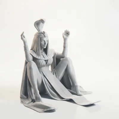 Mô hình in 3D nàng công chúa Ai Cập ngồi (Sat Egyptian Princess Figurine)