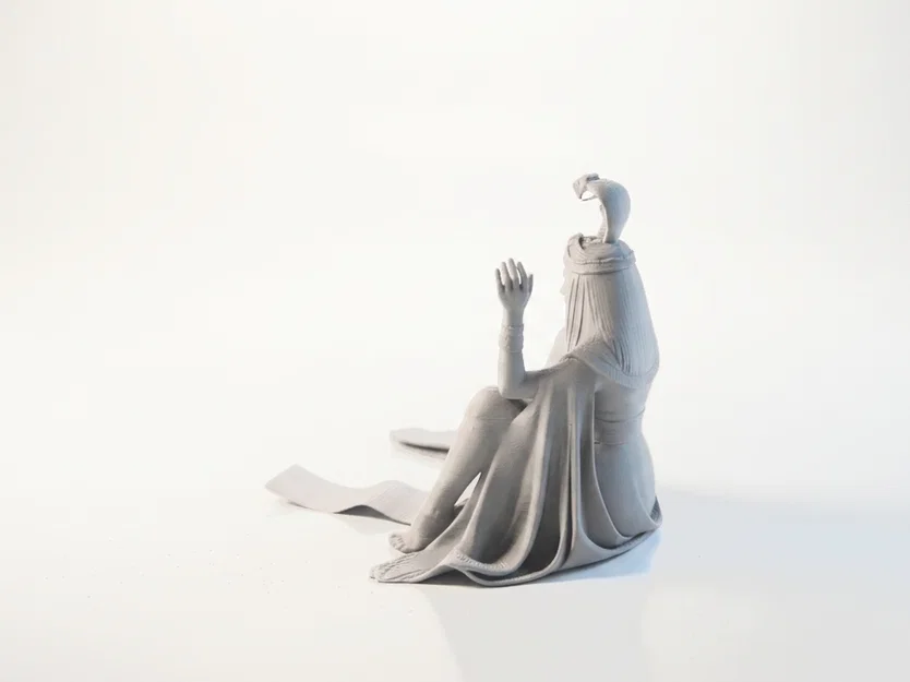 Mô hình in 3D nàng công chúa Ai Cập ngồi (Sat Egyptian Princess Figurine) - Image 4
