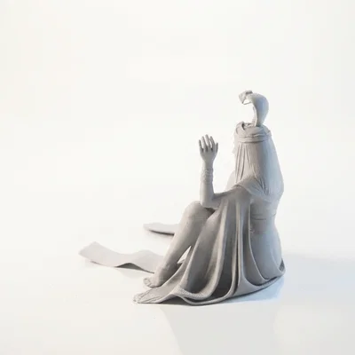 Mô hình in 3D nàng công chúa Ai Cập ngồi (Sat Egyptian Princess Figurine)