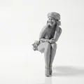 Mô hình Figurine Nữ Nhân Ngồi Vui Vẻ In 3D - Thumbnail 1