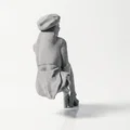 Mô hình Figurine Nữ Nhân Ngồi Vui Vẻ In 3D - Thumbnail 3