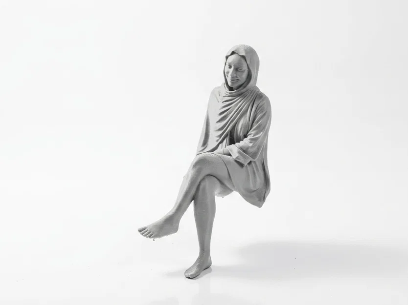 Tượng 3D Phụ nữ đội Hijab tinh tế - Mẫu in 3D chất lượng cao - Image 1