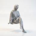 Tượng 3D Phụ nữ đội Hijab tinh tế - Mẫu in 3D chất lượng cao - Thumbnail 2