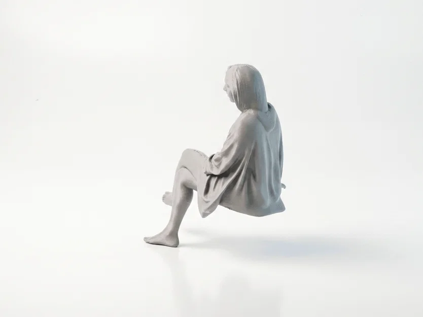 Tượng 3D Phụ nữ đội Hijab tinh tế - Mẫu in 3D chất lượng cao - Image 4