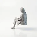 Tượng 3D Phụ nữ đội Hijab tinh tế - Mẫu in 3D chất lượng cao - Thumbnail 4